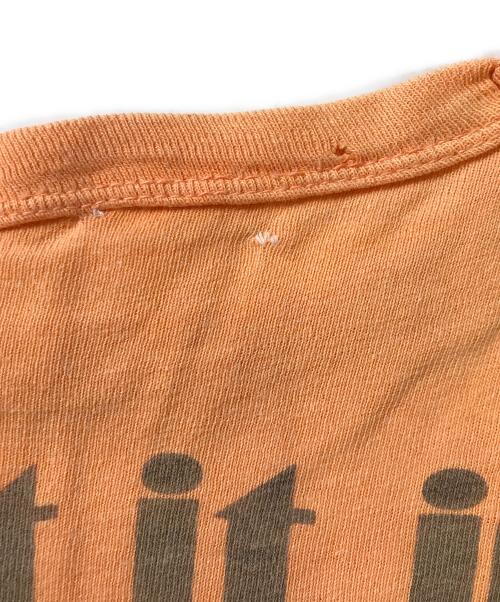 VINTAGE（ヴィンテージ）VINTAGE (ヴィンテージ) 染み込みプリントTシャツ オレンジ サイズ:表記なしの古着・服飾アイテム
