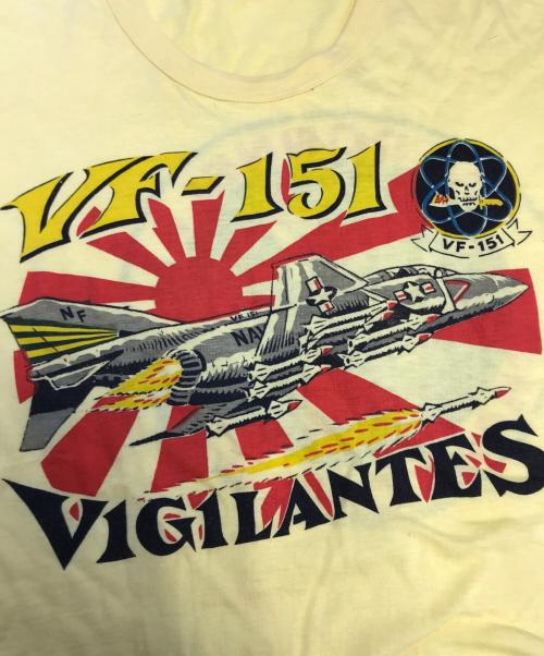 Hi-Life（ハイ・ライフ）Hi-Life (ハイ・ライフ) ミリタリーTシャツ イエロー サイズ:48の古着・服飾アイテム