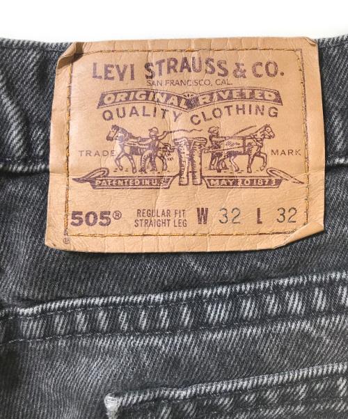 LEVI'S（リーバイス）LEVI'S (リーバイス) 505後染めブラックデニムパンツ ブラック サイズ:W32 L32の古着・服飾アイテム