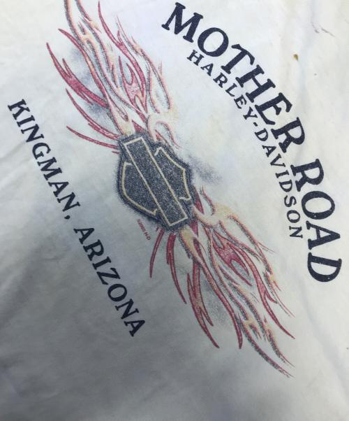 モーターサイクルロングスリーブTシャツ（モーターサイクルロングスリーブTシャツ）モーターサイクルロングスリーブTシャツ (モーターサイクルロングスリーブTシャツ) HARLEY-DAVIDSON(ハーレーダビッドソン) モーターサイクルロングスリーブTシャツ イエロー サイズ:Lの古着・服飾アイテム
