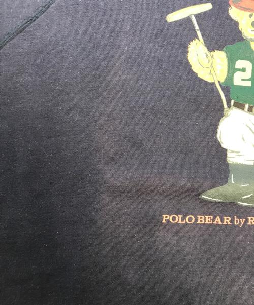 POLO RALPH LAUREN（ポロ・ラルフローレン）POLO RALPH LAUREN (ポロ・ラルフローレン) ポロベアプリントスウェット ネイビー サイズ:Mの古着・服飾アイテム
