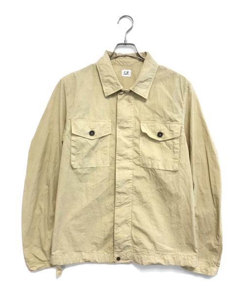 C.P COMPANY（シーピーカンパニー）C.P COMPANY (シーピーカンパニー) ジップシャツジャケット アイボリー サイズ:Lの古着・服飾アイテム
