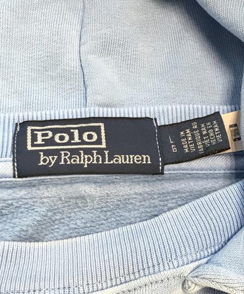 POLO RALPH LAUREN（ポロ・ラルフローレン）POLO RALPH LAUREN (ポロ・ラルフローレン) 後付けパーカー スカイブルー サイズ:Lの古着・服飾アイテム