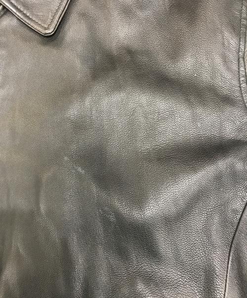 J.CREW（ジェイクルー）J.CREW (ジェイクルー) 裏キルティングレザージャケット ブラック サイズ:XLの古着・服飾アイテム