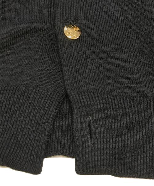 CELINE（セリーヌ）CELINE (セリーヌ) 金釦カーディガン ブラック サイズ:Lの古着・服飾アイテム
