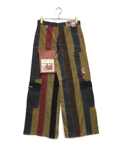stuka（ストゥーカ）stuka (ストゥーカ) 切替パンツ マルチカラー サイズ:SIZE:34 INSEAM:34の古着・服飾アイテム