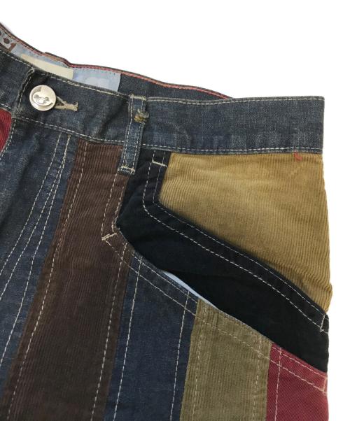 stuka（ストゥーカ）stuka (ストゥーカ) 切替パンツ マルチカラー サイズ:SIZE:34 INSEAM:34の古着・服飾アイテム