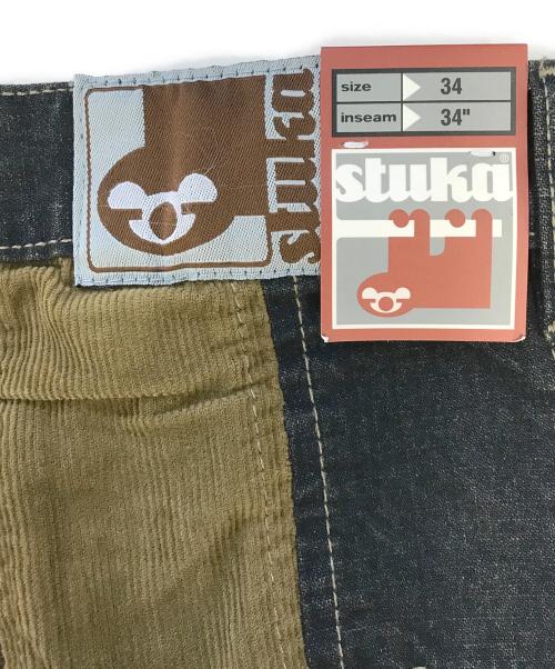 stuka（ストゥーカ）stuka (ストゥーカ) 切替パンツ マルチカラー サイズ:SIZE:34 INSEAM:34の古着・服飾アイテム