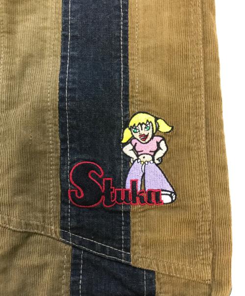 stuka（ストゥーカ）stuka (ストゥーカ) 切替パンツ マルチカラー サイズ:SIZE:34 INSEAM:34の古着・服飾アイテム