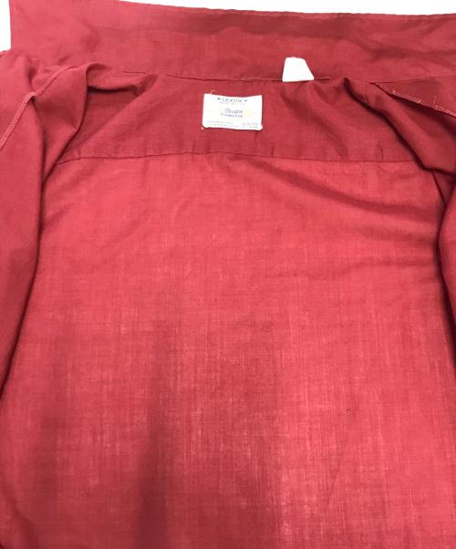 ARROW（アロー）ARROW (アロー) オープンカラーシャツ レッド サイズ:Ⅿの古着・服飾アイテム