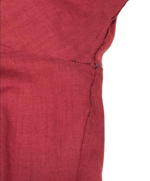 ARROW（アロー）ARROW (アロー) オープンカラーシャツ レッド サイズ:Ⅿの古着・服飾アイテム