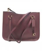 COACHコーチ）の古着「2WAYバッグ」｜ワインレッド