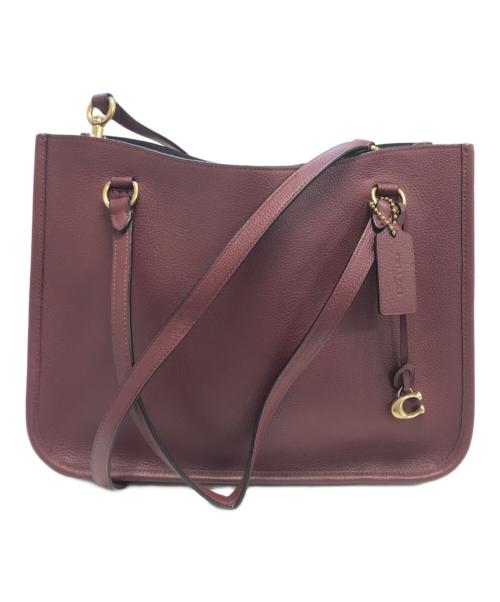 COACH（コーチ）COACH (コーチ) 2WAYバッグ ワインレッドの古着・服飾アイテム