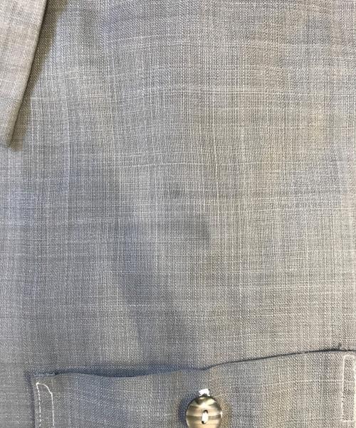 LION（ライオン）LION (ライオン) オープンカラーS/Sシャツ グレー サイズ:表記なしの古着・服飾アイテム