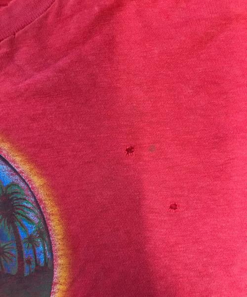 バンドTシャツ（バンドTシャツ）バンドTシャツ (バンドTシャツ) 80s Grateful Dead(グレイトフルデッド) バンドTシャツ レッド サイズ:XLの古着・服飾アイテム