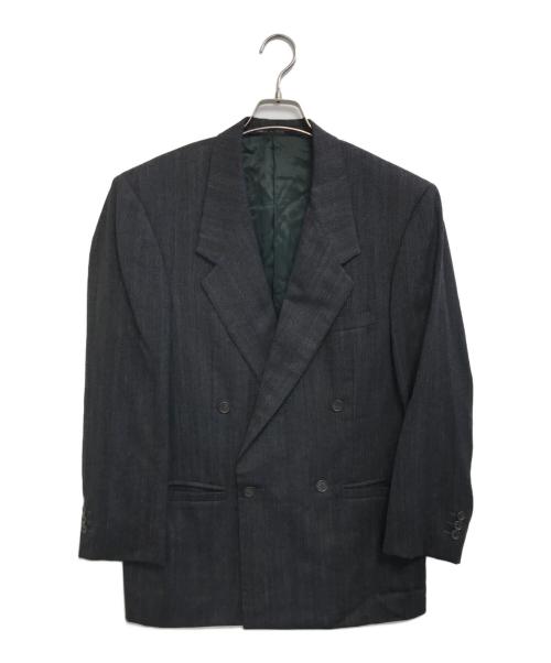 GIANNI VERSACE（ジャンニ・ヴェルサーチ）GIANNI VERSACE (ジャンニ・ヴェルサーチ) ダブルブレストジャケット グレー サイズ:44の古着・服飾アイテム