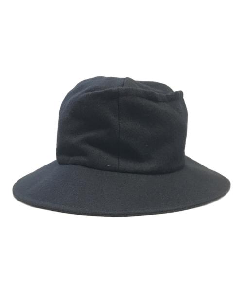 yohji yamamoto+noir（ヨウジヤマモトプリュスノアール）yohji yamamoto+noir (ヨウジヤマモトプリュスノアール) ウールハット ブラック サイズ:SIZE 2の古着・服飾アイテム