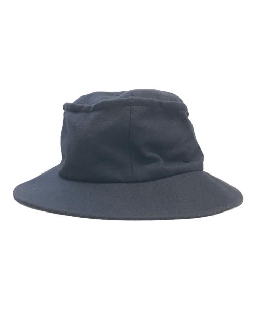 yohji yamamoto+noir（ヨウジヤマモトプリュスノアール）yohji yamamoto+noir (ヨウジヤマモトプリュスノアール) ウールハット ブラック サイズ:SIZE 2の古着・服飾アイテム