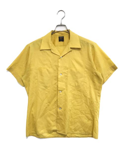 VAN HEUSEN（ヴァンヒューセン/バンヒューゼン）VAN HEUSEN (ヴァンヒューセン/バンヒューゼン) オープンカラーシャツ イエロー サイズ:Mの古着・服飾アイテム