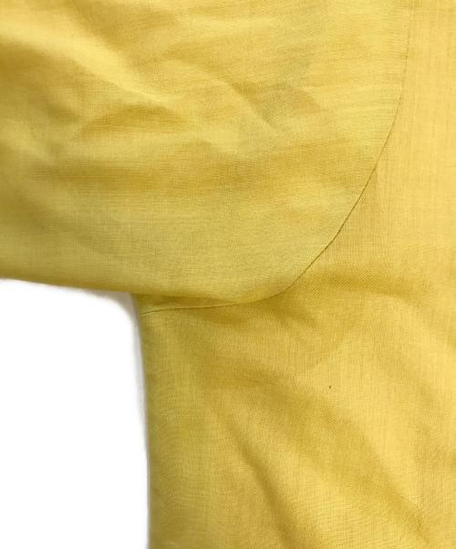 VAN HEUSEN（ヴァンヒューセン/バンヒューゼン）VAN HEUSEN (ヴァンヒューセン/バンヒューゼン) オープンカラーシャツ イエロー サイズ:Mの古着・服飾アイテム