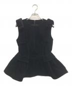 THE TOEザ・トゥー）の古着「Dachau Sleeveless Peplum」｜ブラック