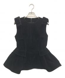 THE TOE（ザ・トゥー）の古着「Dachau Sleeveless Peplum」｜ブラック