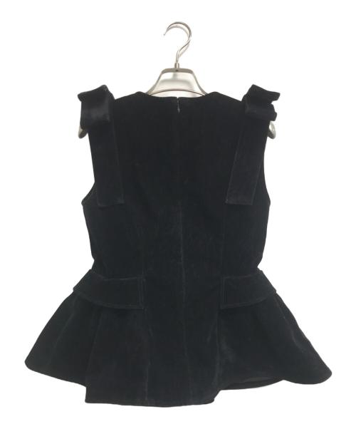 THE TOE（ザ・トゥー）THE TOE (ザ・トゥー) Dachau Sleeveless Peplum ブラック サイズ:Sの古着・服飾アイテム