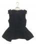 THE TOE（ザ・トゥー）の古着「Dachau Sleeveless Peplum」｜ブラック