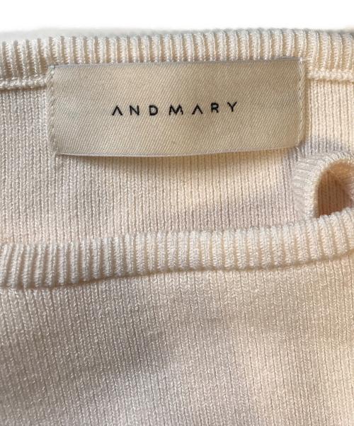 ANDMARY（アンドマリー）ANDMARY (アンドマリー) Cindy ribbon knit set up アイボリー サイズ:Fの古着・服飾アイテム