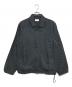 ATON（エイトン）の古着「HARD LINEN UTILITY JACKET」｜ブラック