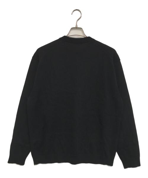 ATON（エイトン）ATON (エイトン) WOOL WASHI CREWNECK SWEATER ブラック サイズ:04の古着・服飾アイテム