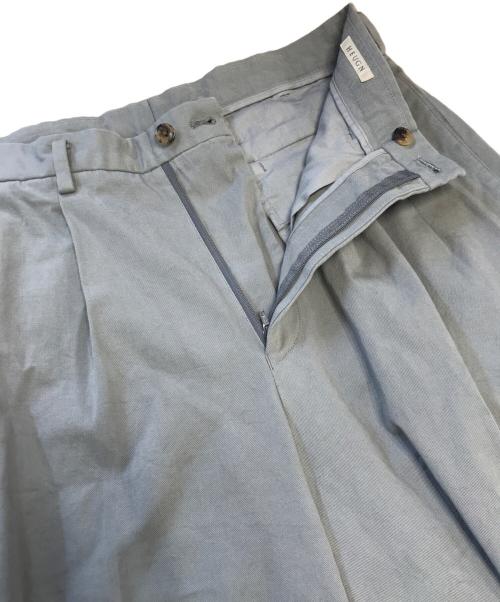 HEUGN（ユーゲン）HEUGN (ユーゲン) ガーメントダイコットン2Pテーパードパンツ グレー サイズ:1の古着・服飾アイテム