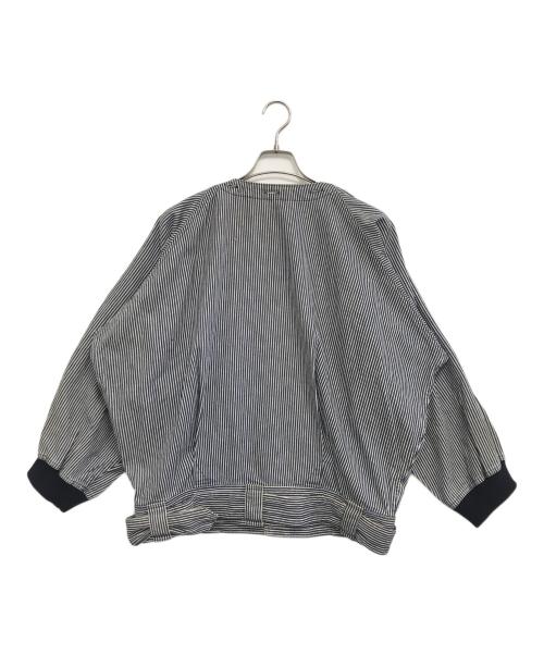 I.S.（アイエス）I.S. (アイエス) ヒッコリーストライプブルゾン ネイビー サイズ:9の古着・服飾アイテム