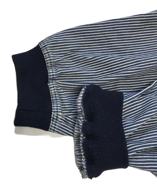 I.S.（アイエス）I.S. (アイエス) ヒッコリーストライプブルゾン ネイビー サイズ:9の古着・服飾アイテム