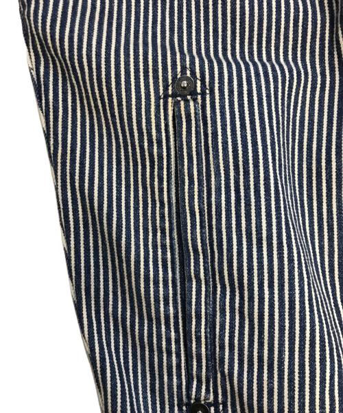 I.S.（アイエス）I.S. (アイエス) ヒッコリーストライプブルゾン ネイビー サイズ:9の古着・服飾アイテム