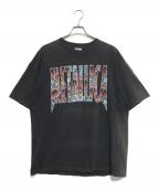 バンドTシャツバンドTシャツ）の古着「00s MEATALLICA(メタリカ) バンドTシャツ」｜ブラック