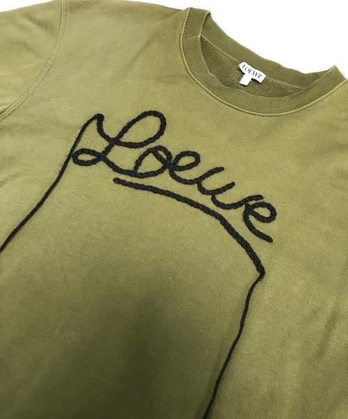 LOEWE（ロエベ）LOEWE (ロエベ) ロゴスウェット グリーン サイズ:XSの古着・服飾アイテム