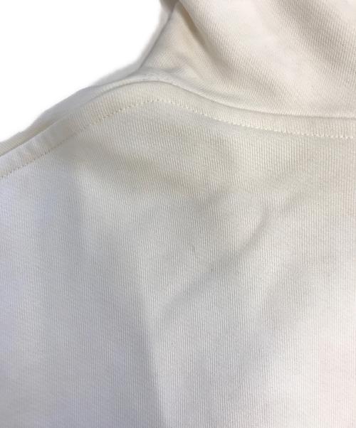 LOEWE（ロエベ）LOEWE (ロエベ) アナグラム レザーパッチ フーディー ホワイト サイズ:XSの古着・服飾アイテム