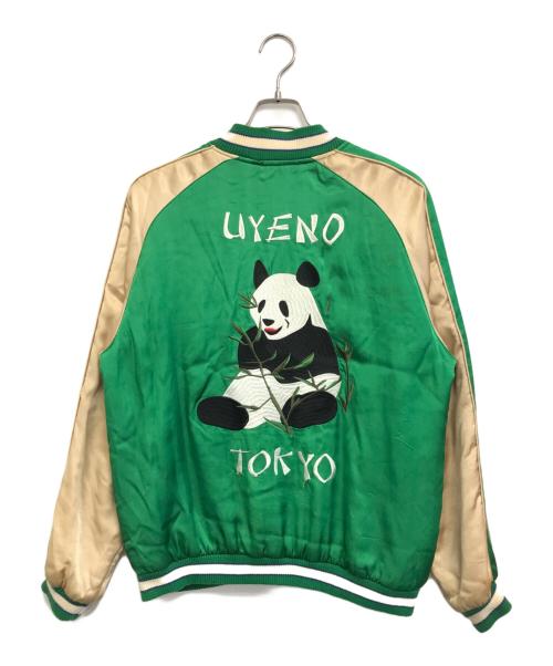 HOUSTON（ヒューストン）HOUSTON (ヒューストン) スカジャン グリーン サイズ:LARGEの古着・服飾アイテム