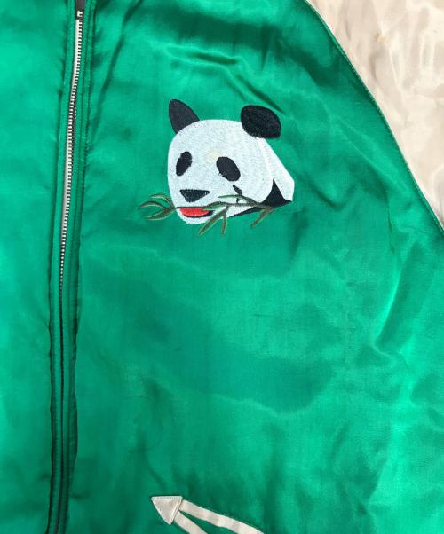 HOUSTON（ヒューストン）HOUSTON (ヒューストン) スカジャン グリーン サイズ:LARGEの古着・服飾アイテム