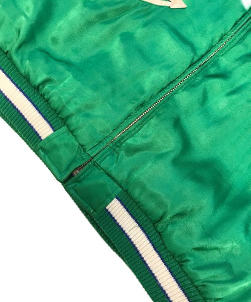 HOUSTON（ヒューストン）HOUSTON (ヒューストン) スカジャン グリーン サイズ:LARGEの古着・服飾アイテム