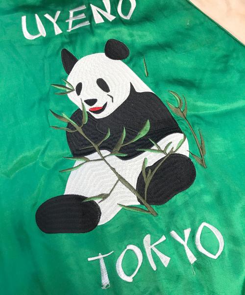 HOUSTON（ヒューストン）HOUSTON (ヒューストン) スカジャン グリーン サイズ:LARGEの古着・服飾アイテム