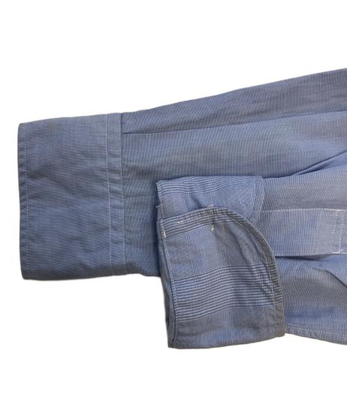 COMME des GARCONS JUNYA WATANABE MAN（コム デ ギャルソン ジュンヤ ワタナベ マン）COMME des GARCONS JUNYA WATANABE MAN (コム デ ギャルソン ジュンヤ ワタナベ マン) 綿ハケメ×多素材パッチワークシャツ ブルー サイズ:Mの古着・服飾アイテム