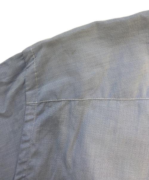 COMME des GARCONS JUNYA WATANABE MAN（コム デ ギャルソン ジュンヤ ワタナベ マン）COMME des GARCONS JUNYA WATANABE MAN (コム デ ギャルソン ジュンヤ ワタナベ マン) 綿ハケメ×多素材パッチワークシャツ ブルー サイズ:Mの古着・服飾アイテム