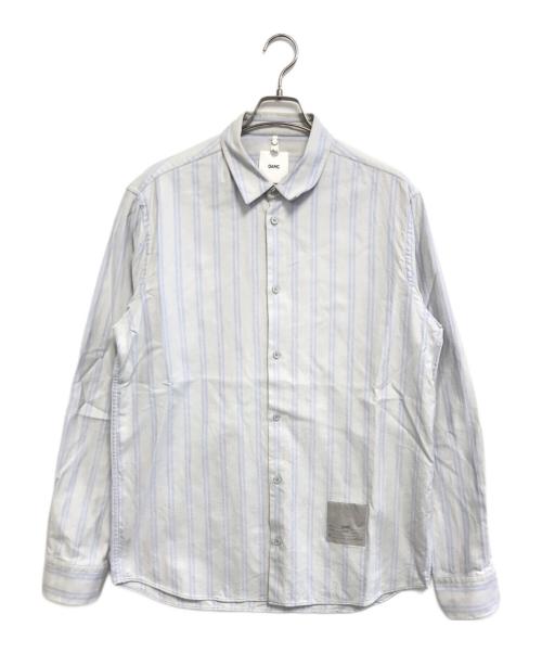 OAMC（オーエーエムシー）OAMC (オーエーエムシー) コットンポプリンロゴタグシャツ グレー サイズ:Lの古着・服飾アイテム