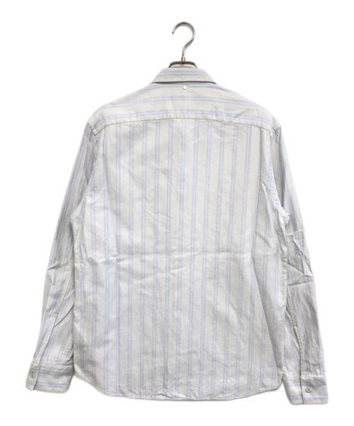 OAMC（オーエーエムシー）OAMC (オーエーエムシー) コットンポプリンロゴタグシャツ グレー サイズ:Lの古着・服飾アイテム