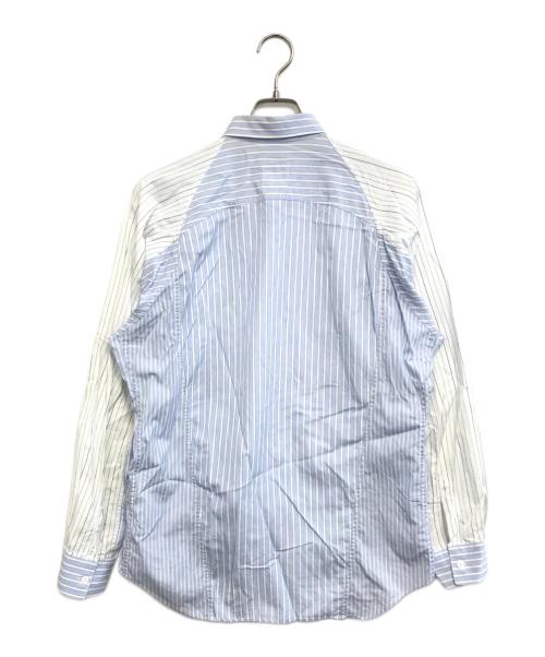 COMME des GARCONS SHIRT（コムデギャルソンシャツ）COMME des GARCONS SHIRT (コムデギャルソンシャツ) VISVIM (ビズビム) ストライプシャツ スカイブルー サイズ:Mの古着・服飾アイテム