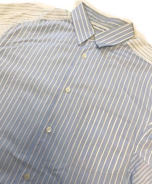 COMME des GARCONS SHIRT（コムデギャルソンシャツ）COMME des GARCONS SHIRT (コムデギャルソンシャツ) VISVIM (ビズビム) ストライプシャツ スカイブルー サイズ:Mの古着・服飾アイテム