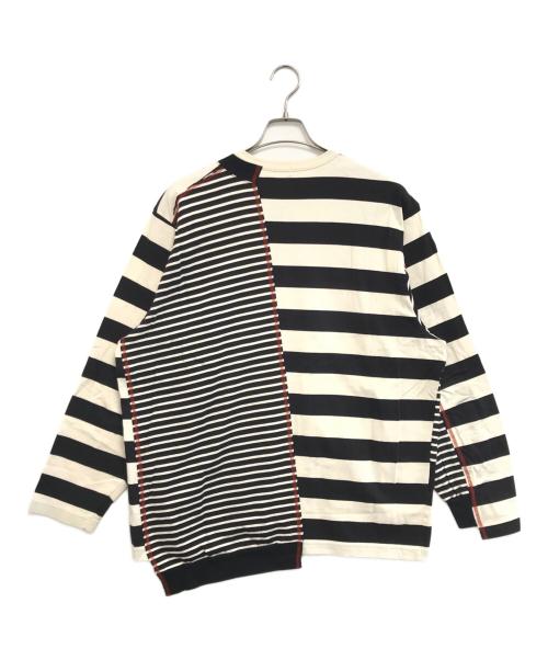 kolor/BEACON（カラービーコン）kolor/BEACON (カラービーコン) swiching border longsleeve t-shirt ブラック サイズ:3の古着・服飾アイテム