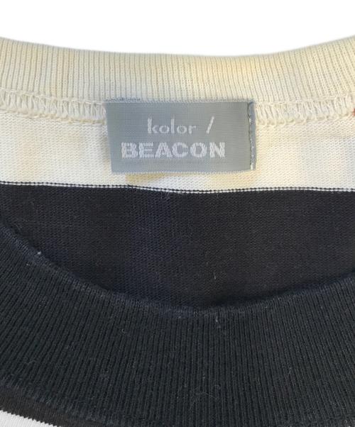 kolor/BEACON（カラービーコン）kolor/BEACON (カラービーコン) swiching border longsleeve t-shirt ブラック サイズ:3の古着・服飾アイテム